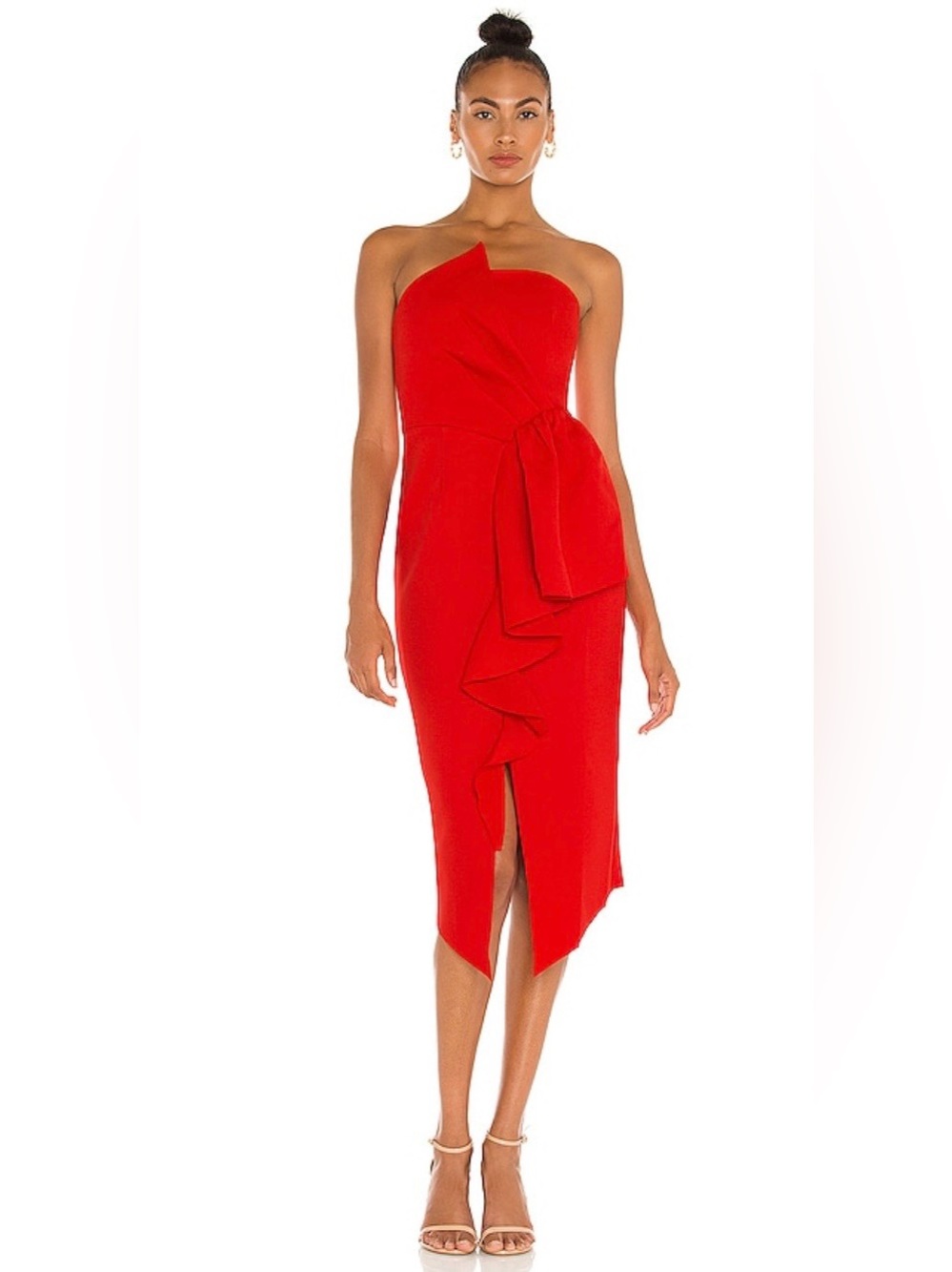 Revolve Elliatt Red Strapless Dress Size Small